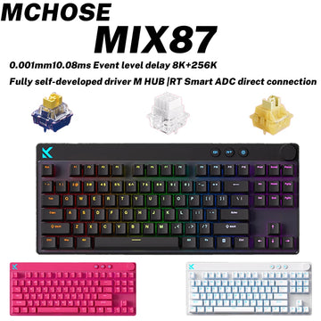 Saashi Magnetic Switch Gaming Keyboard for Esports with Low Latency and Gamer Accessories.