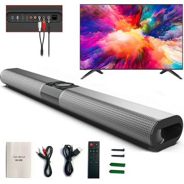 Saashi Powerful Wireless Bluetooth Soundbar for Home Theater, TV, and Projector.