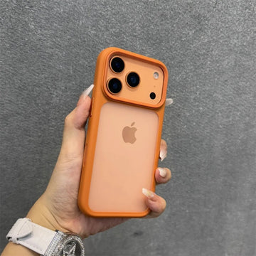 Saashi Luxury Dual Color Matte Shockproof Phone Case with Metal Buttons.