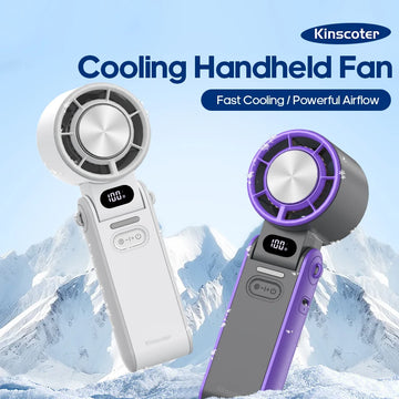 Saashi Portable Handheld Turbo Fan with 3600mAh & High Speed Control.