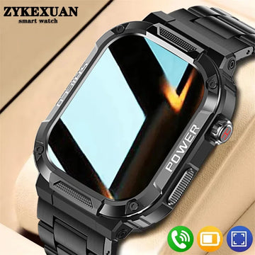 Saashi Military Waterproof Smartwatch for Outdoor Sports & Health.