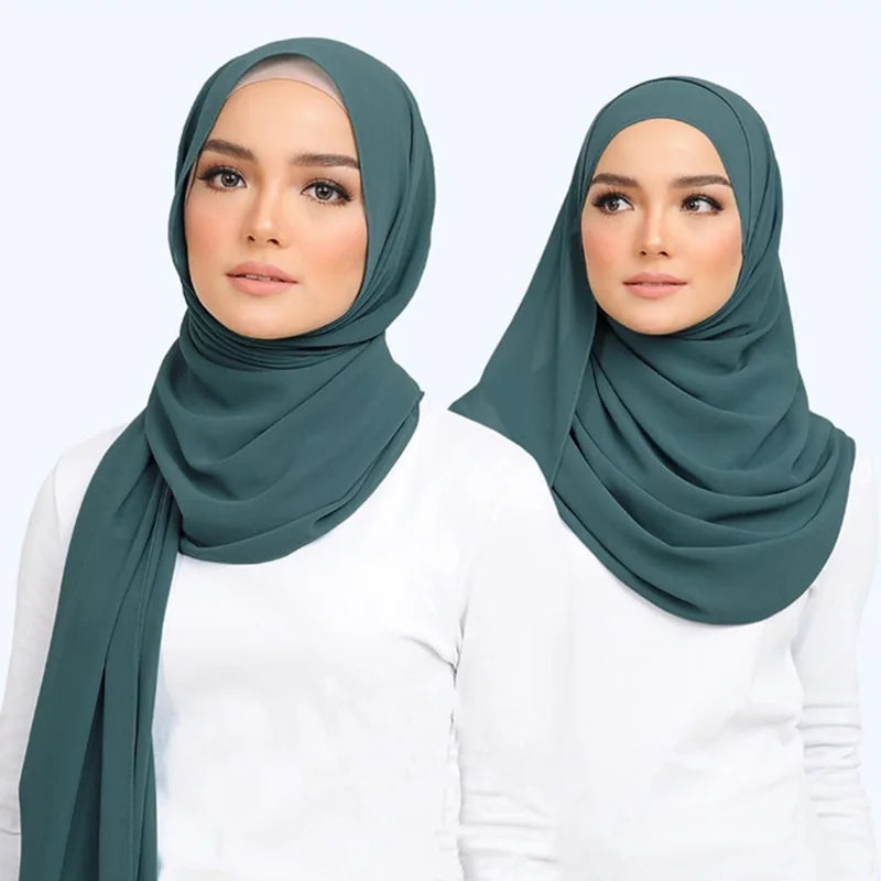 SAASHI Solid Color Chiffon Hijab