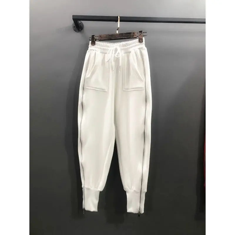 Saashi Women's Cargo Pants - Zipper, Loose Fit, and Hip-Hop Style