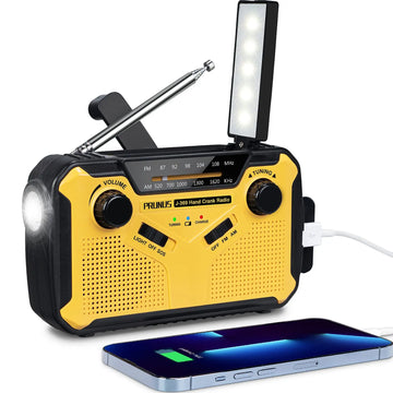 Saashi Solar Hand-Crank Emergency Radio