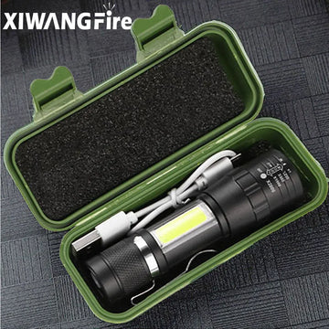 Saashi T6 COB LED Flashlight