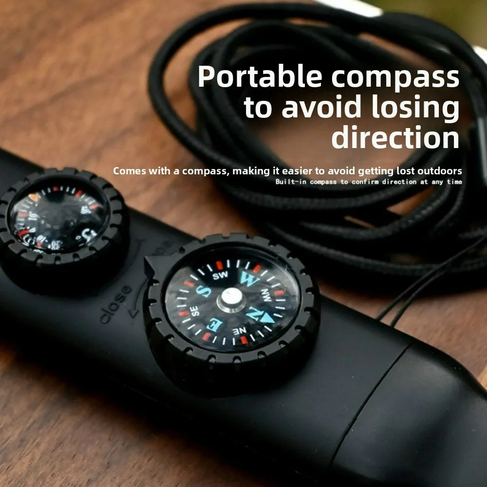 Saashi 7-in-1 Multifunctional Survival Whistle