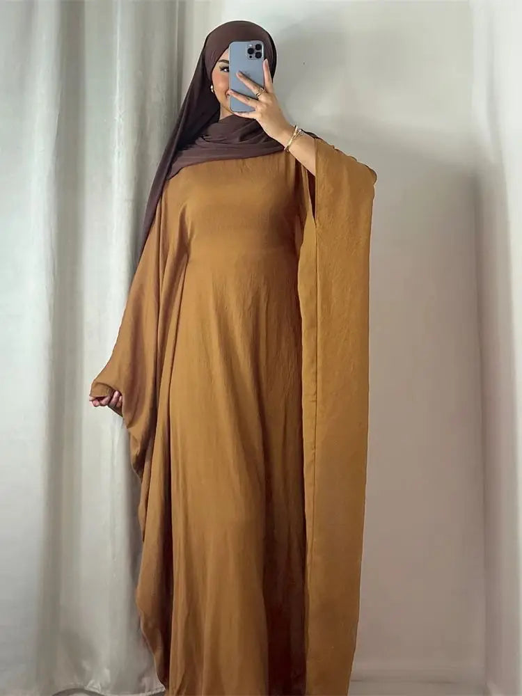فستان SAASHI كريب مثل الكتان