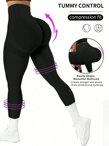 Saashi Women's High-Waist Seamless Leggings - Butt Lifting & Contouring