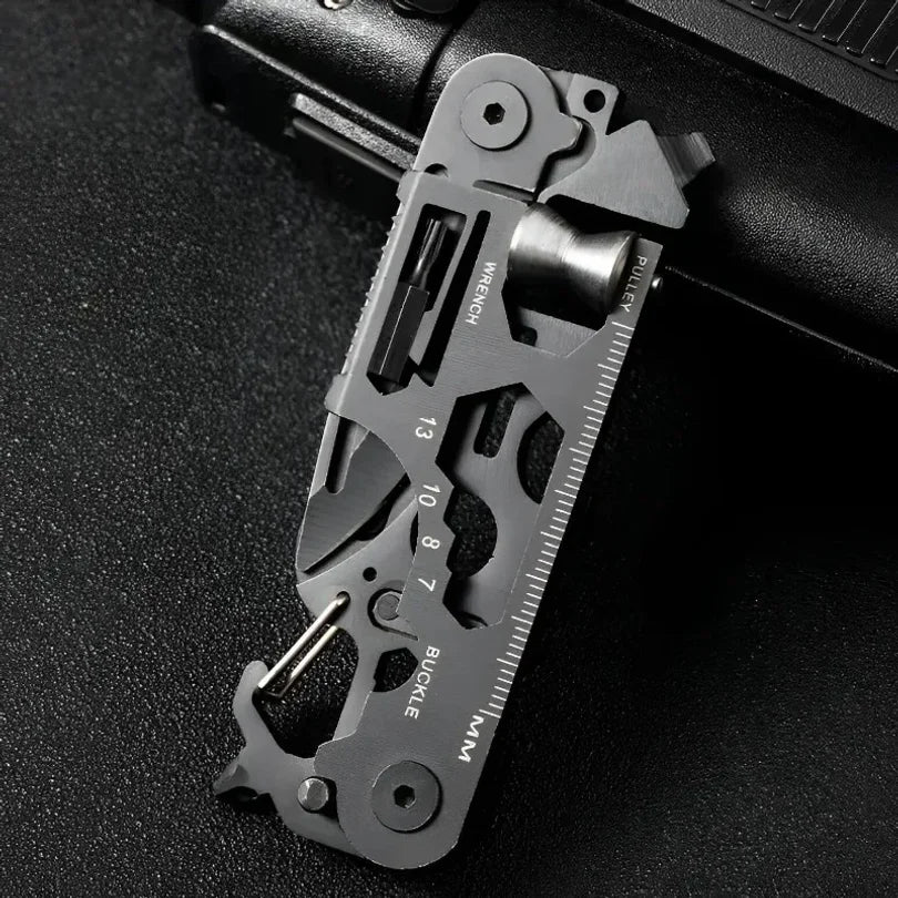 Saashi Multifunctional EDC Tool Card – Folding Scissors & Mini Bicycle Repair Kit