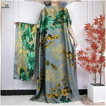 SAASHI Loose Silk Soft Abaya