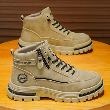 Saashi Men's High Top Denim Boots Casual Sports Trendy Fashionable Men's Boots.
