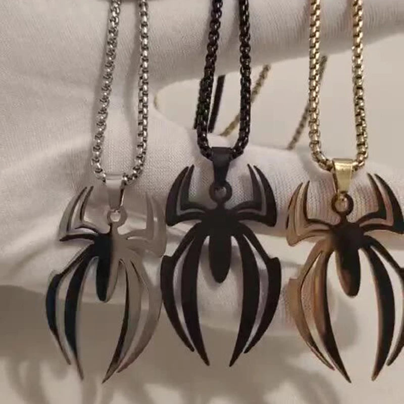 Saashi Spider Pendant Hip Hop Necklace