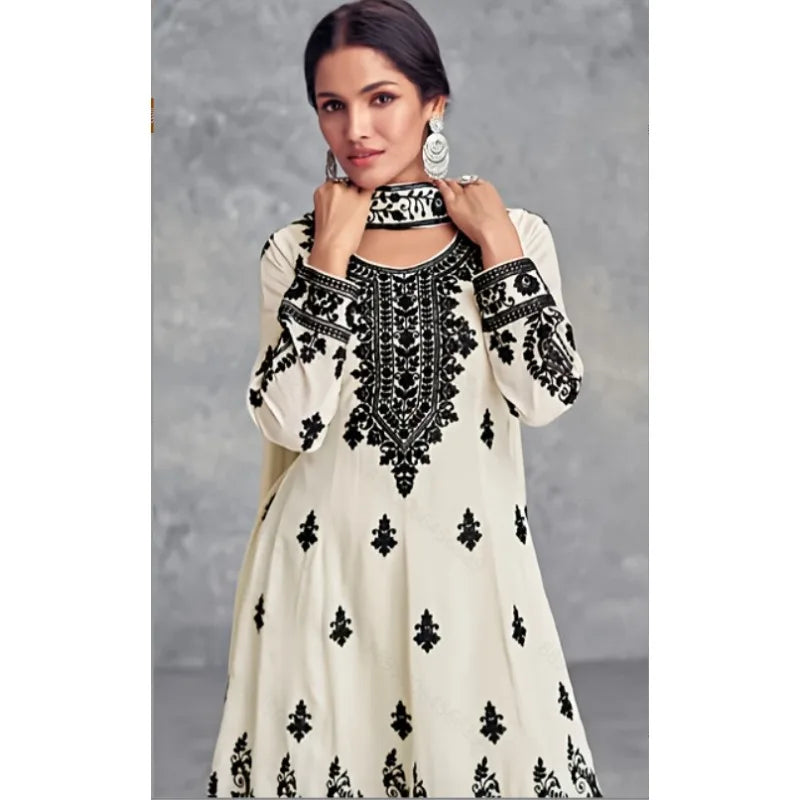 Saashi Pak Geo – Faux Georgette Pakistani Salwar Kameez Suit with Dupatta