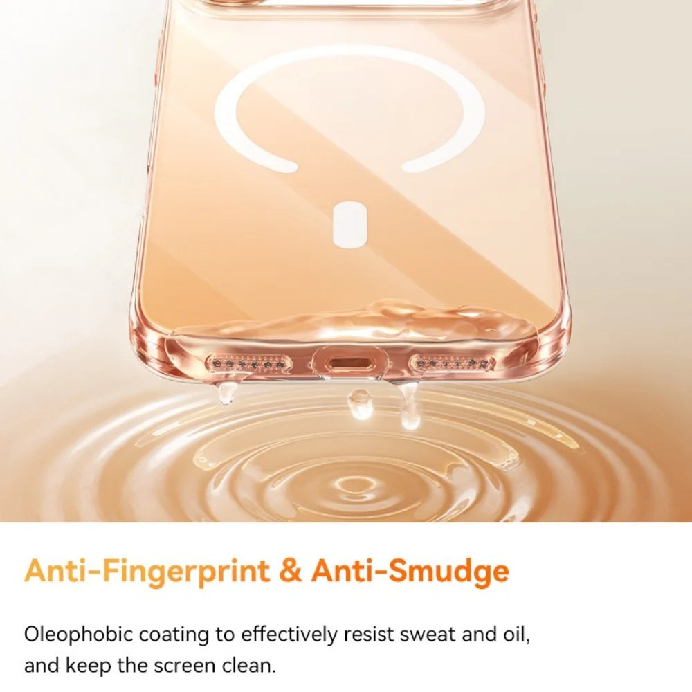 Saashi Slim Clear Magnetic Case for Magsafe Wireless Charging.