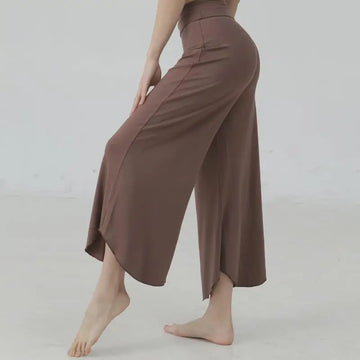 Saashi High Waist Wide-Leg Yoga Pants for Women – Soft, Stretchy, Breathable Workout and Dance Wear