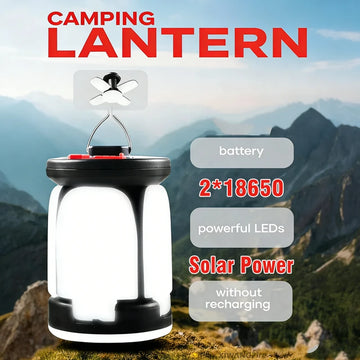 Saashi Ultra-Bright LED Camping Lantern: Foldable Rechargeable Floodlight