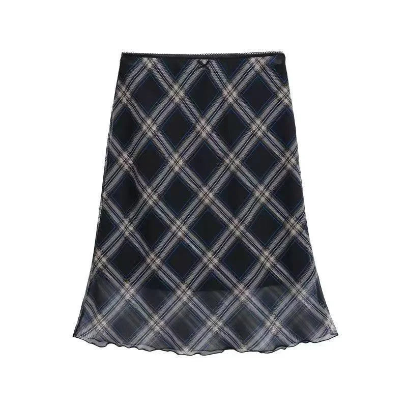 Saashi Women's Spring Summer Long High Waist A-line Solid Pink Fishtail Skirt.