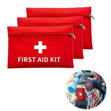 Saashi Mini First Aid Pouch - Empty Emergency Bag for Car & Travel