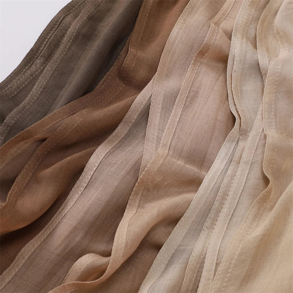 Saashi Oversized Viscose Rayon Hijab Scarf for Muslim Women with Jersey Inner Cap Shawl Wrap