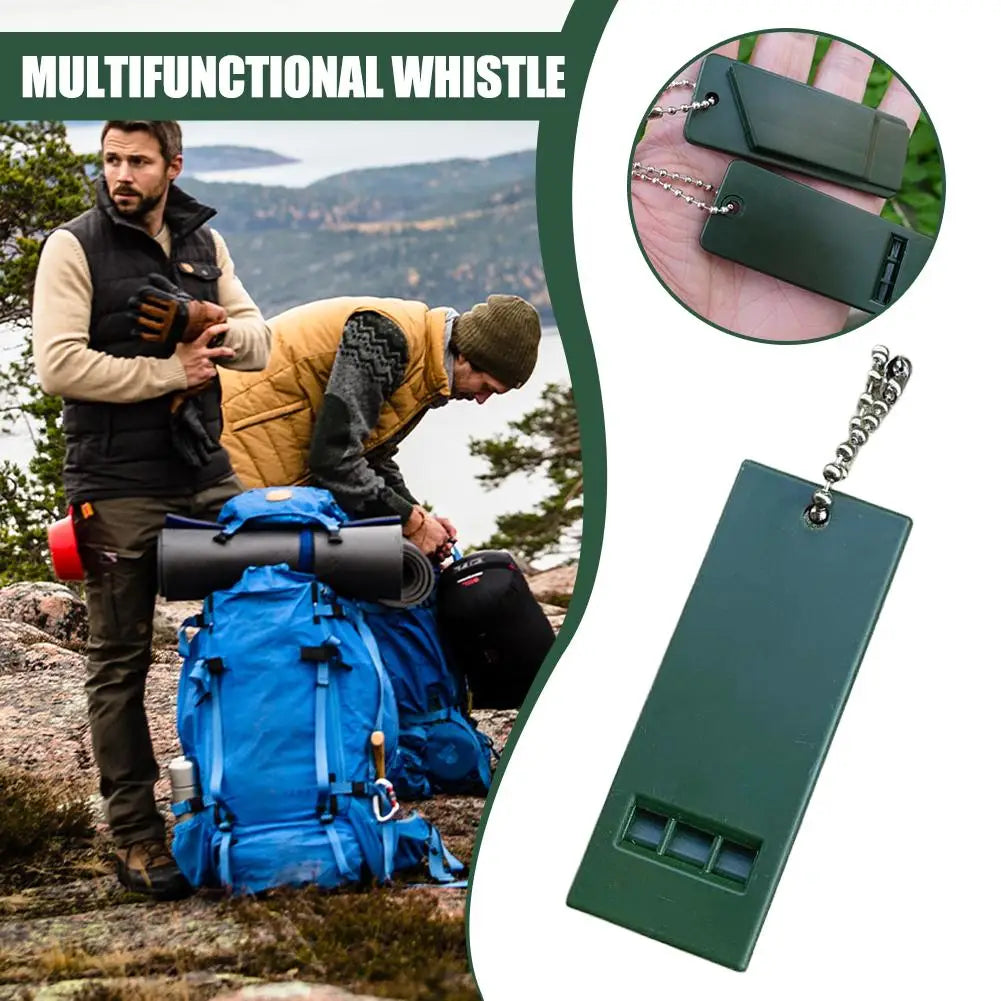 Saashi 3 Frequency High Decibel Survival Whistle Portable Outdoor EDC Tool for Camping Hiking Emergency