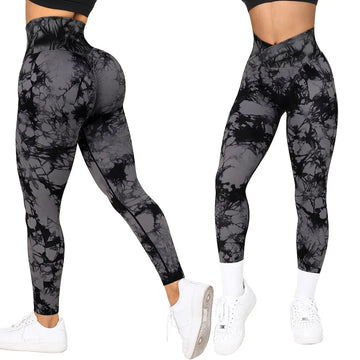 Saashi Tie Dye Fitness Leggings امرأة ترفع التمارين الرياضية