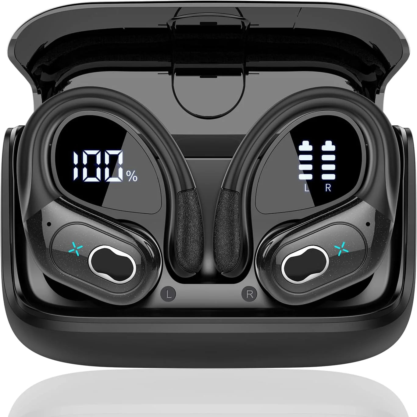 Saashi TWS Wireless Sports Earbuds with HIFI Bass, Waterproof & Noise Cancelling.