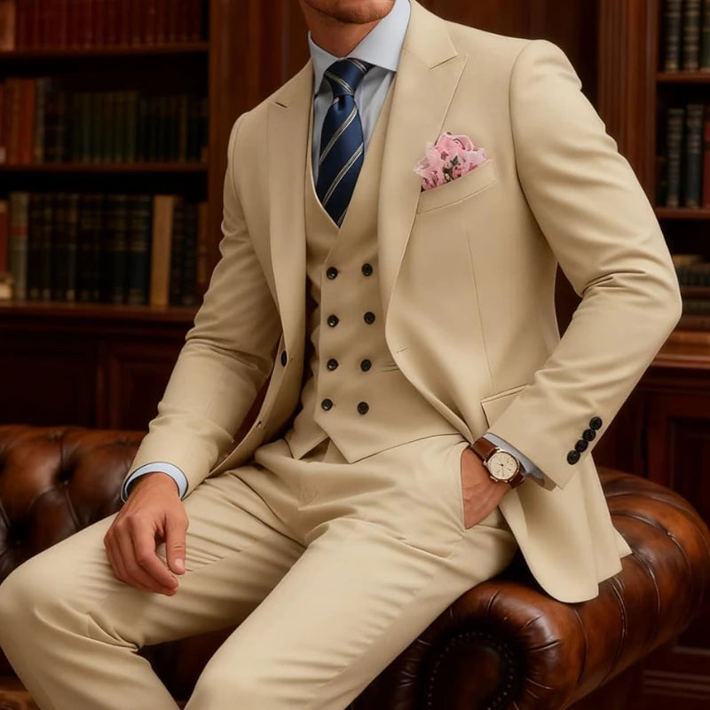 Saashi Double Breasted Tuxedo Suit