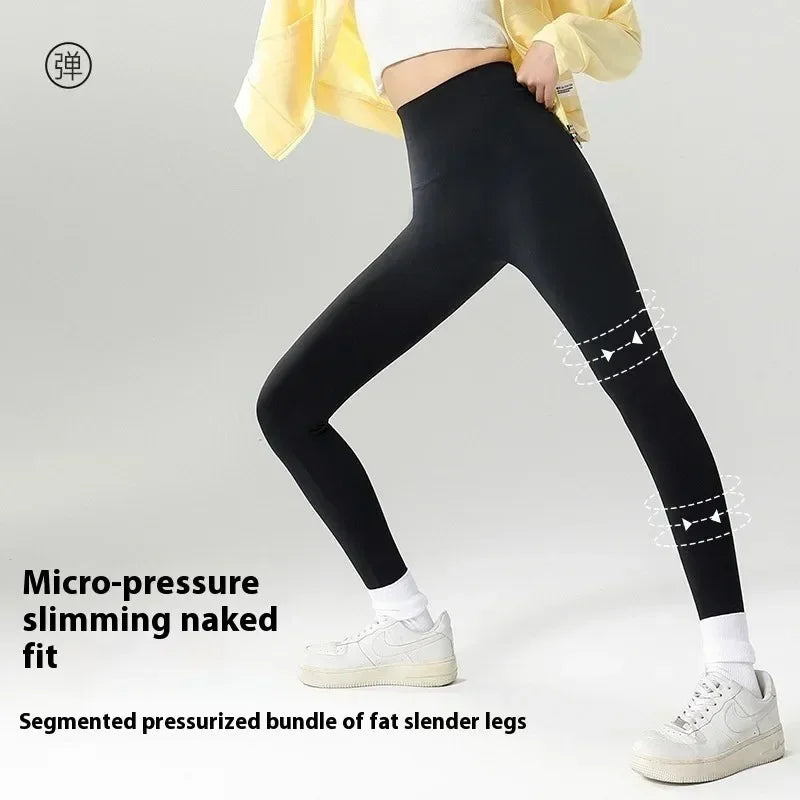 Saashi Women's High-Waist Fleece Leggings with Alpaca Velvet