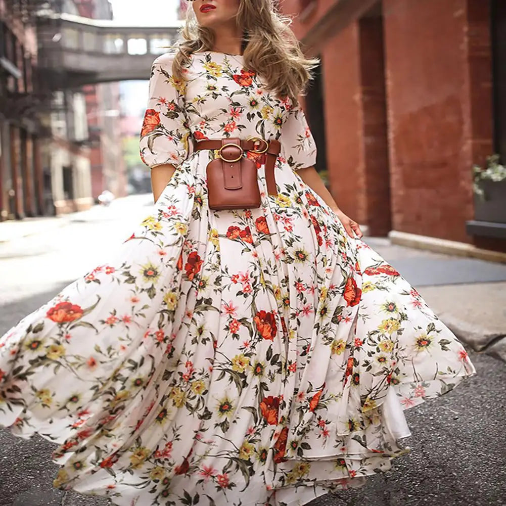 Saashi Slim-fitting Floral Dress
