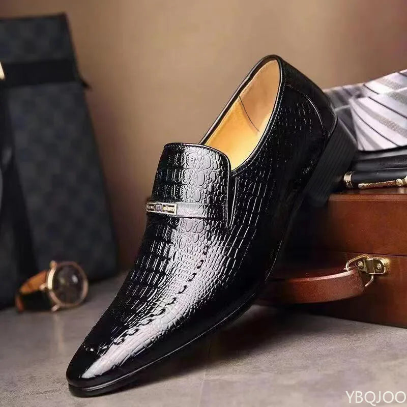 Saashi Fashionable Men's Office Formal Shoes Large Size Pointed Wedding Daily Comfortable.