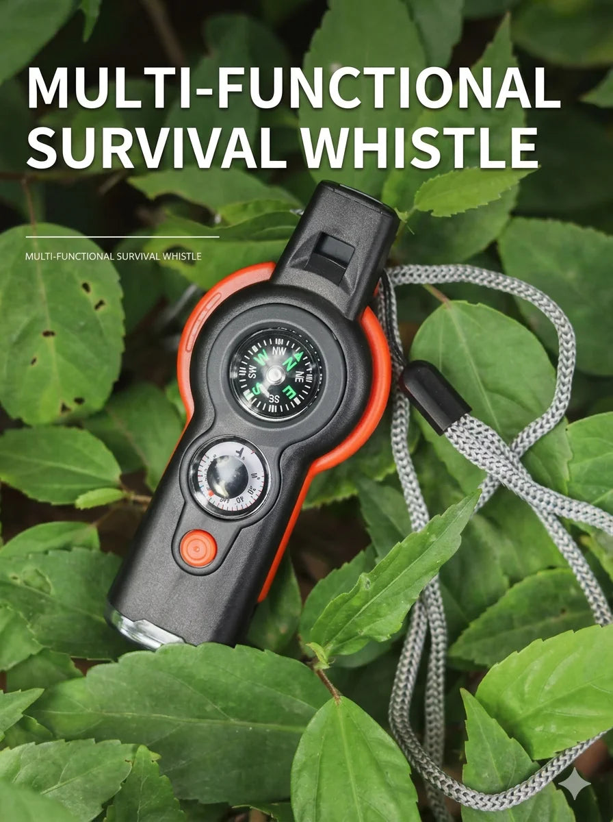 Saashi Emergency Safety Whistle with Lanyard Keychain for Camping Hiking Boating Fishing Backpacking