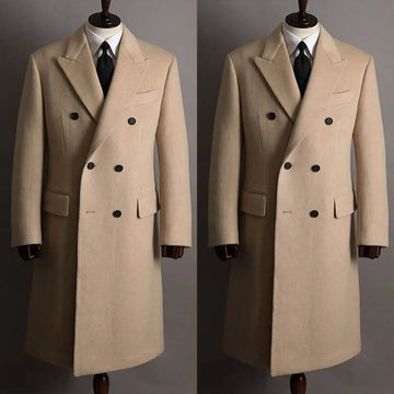 Saashi Men’s Wool Blend Overcoat
