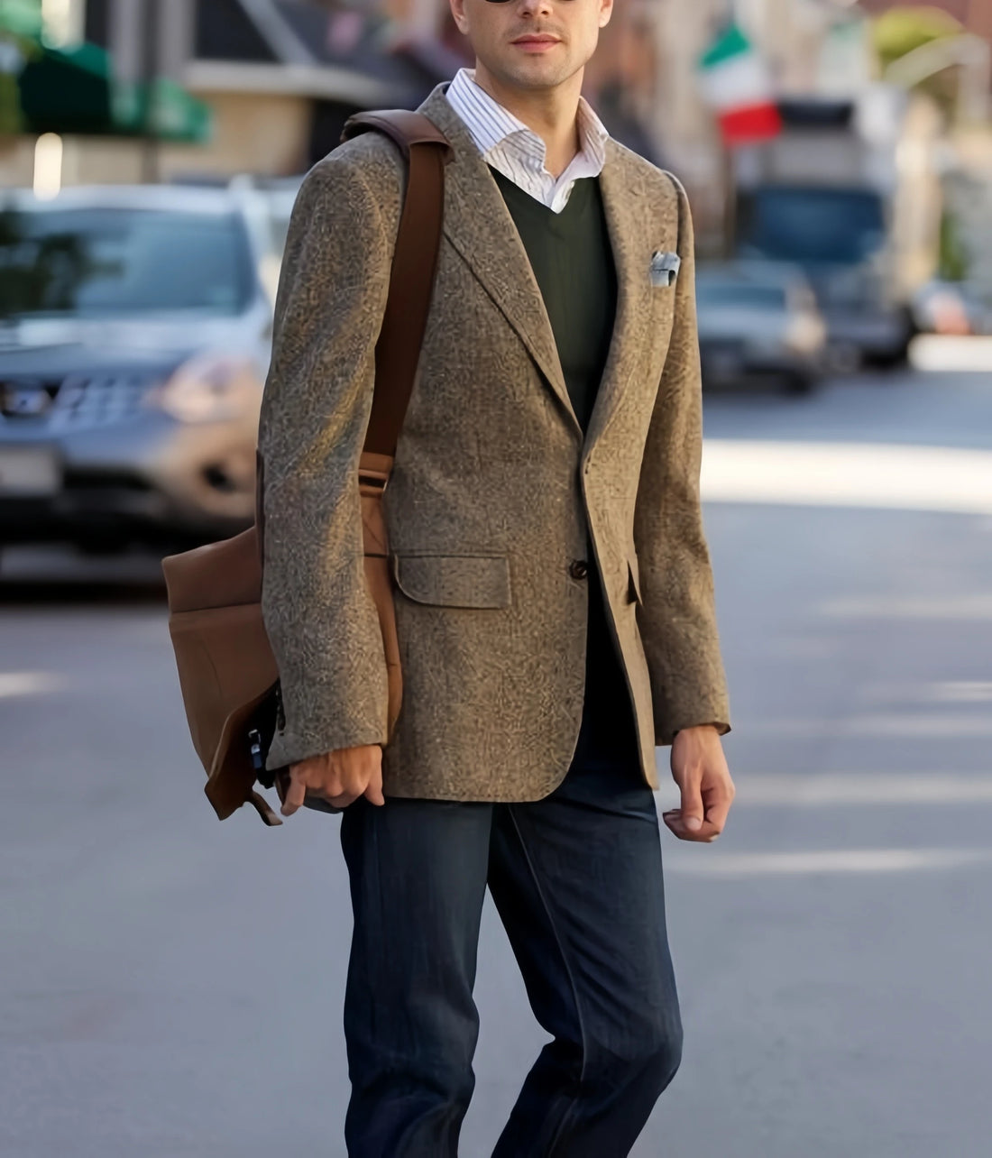 Saashi Vintage Brown Tweed Suit