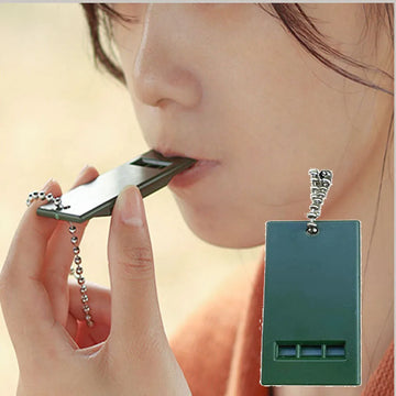 Saashi 3 Frequency High Decibel Survival Whistle Portable Outdoor EDC Tool for Camping Hiking Emergency