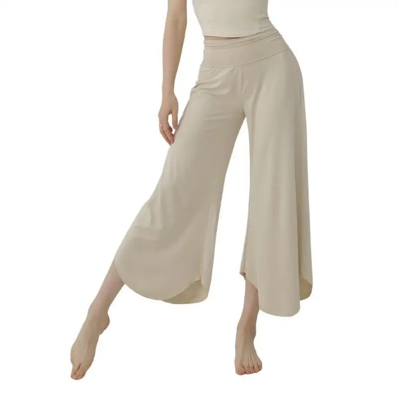 Saashi High Waist Wide-Leg Yoga Pants for Women – Soft, Stretchy, Breathable Workout and Dance Wear