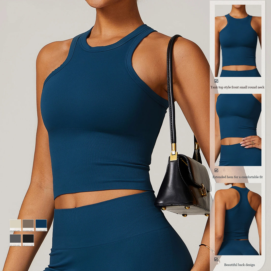 Saashi Seamless Sports Bra Padded Breathable Yoga Workout Top