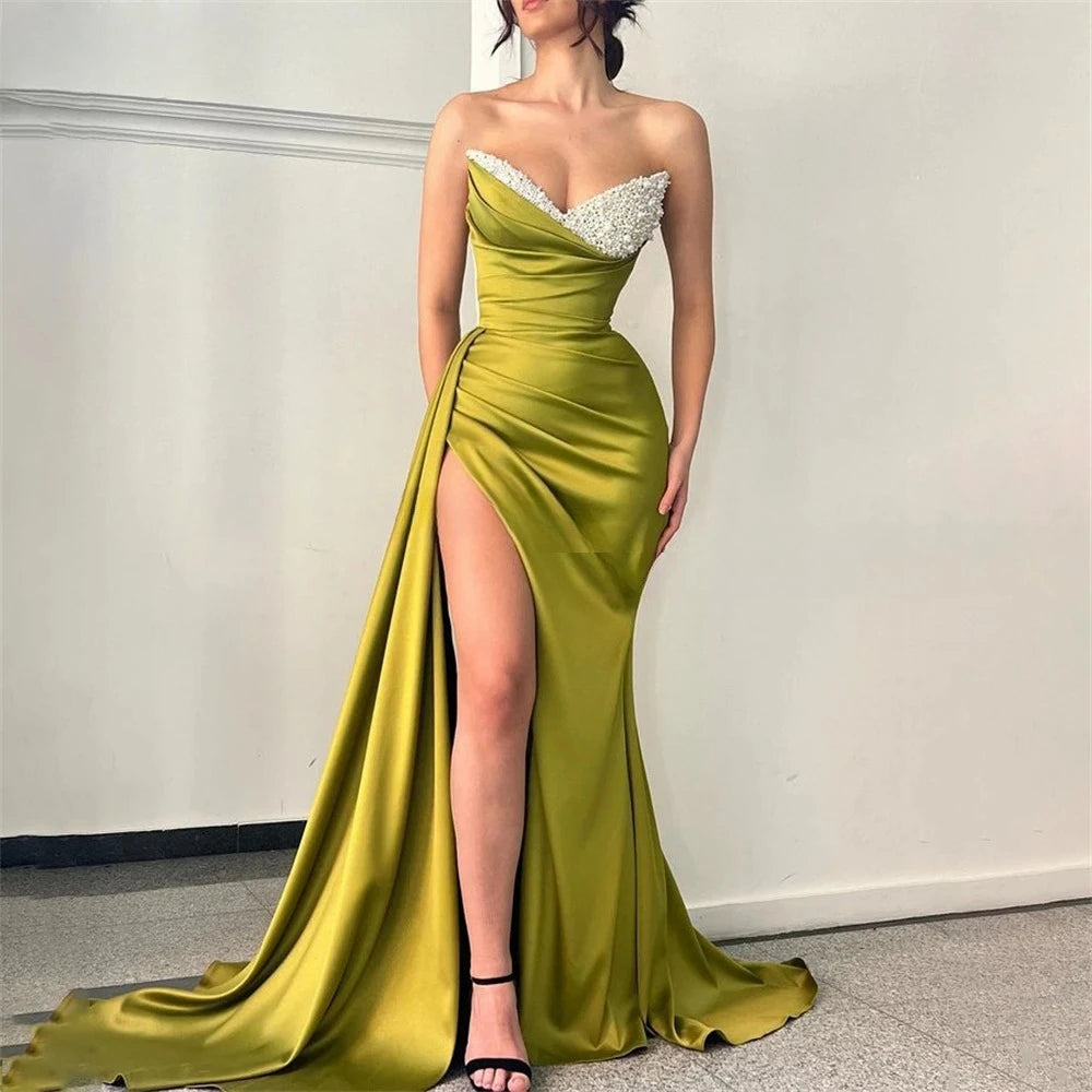 Saashi Chic Elegant Long Dress – Customized Prom, Wedding, and Evening Gown for Women