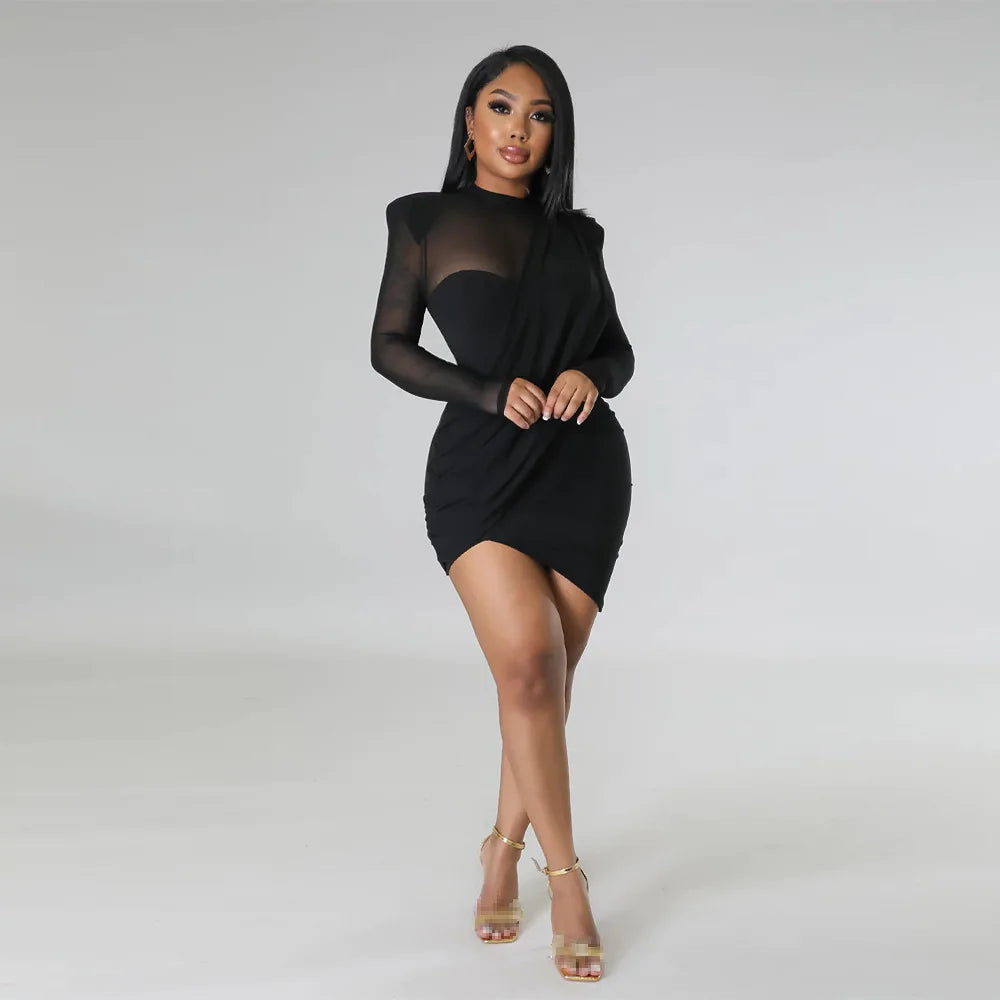 Saashi Long Sleeve Party Dress – Elegant Evening and Birthday Outfit for Women Special Occasions