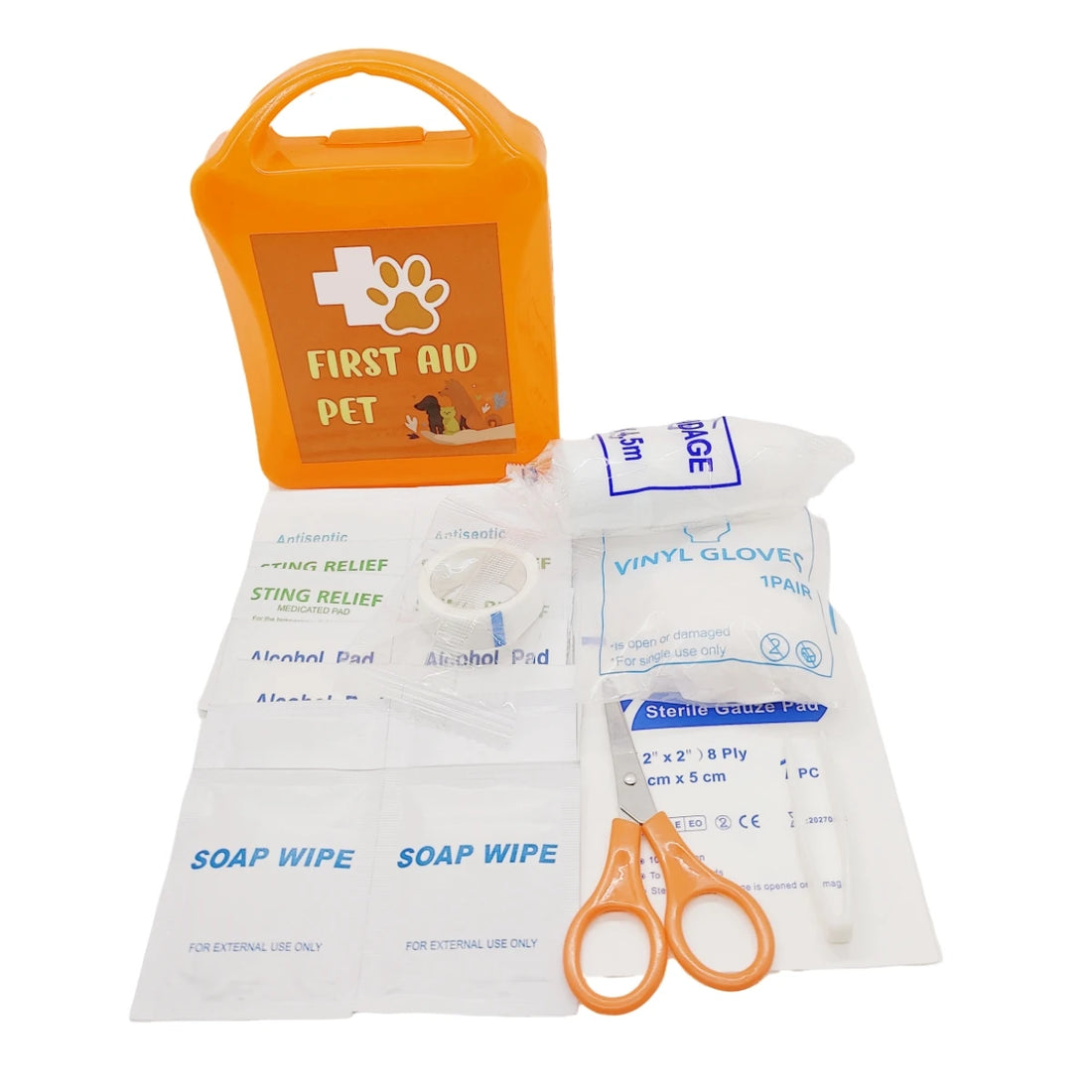 Saashi Pet First Aid Kit - Portable Dog Emergency Bag for Travel & Hiking