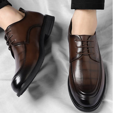 Saashi Business Formal British Style Casual Commuting Wedding Groom Leather Shoes Men's.