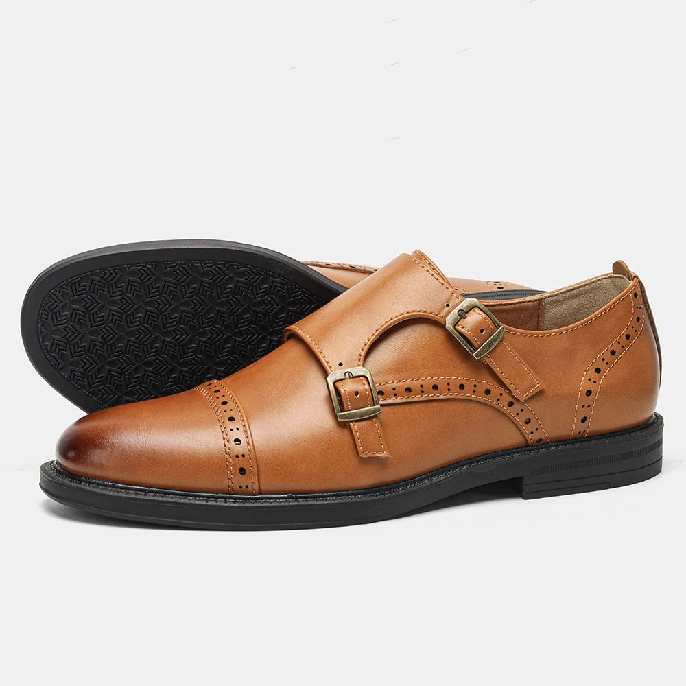 Saashi Dress Shoes Man Business Comfortable Stylish Gentleman's Formal Shoe Leather Luxury.