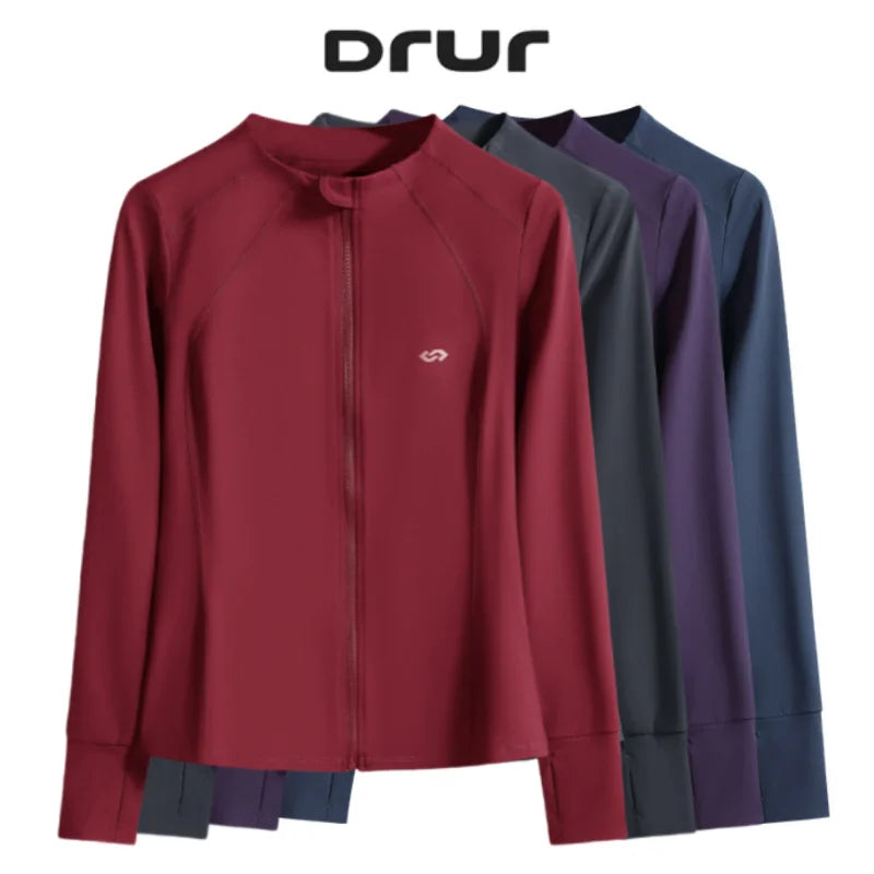 Saashi Women's Lightweight Running Jacket - Quick-Dry with Zipper