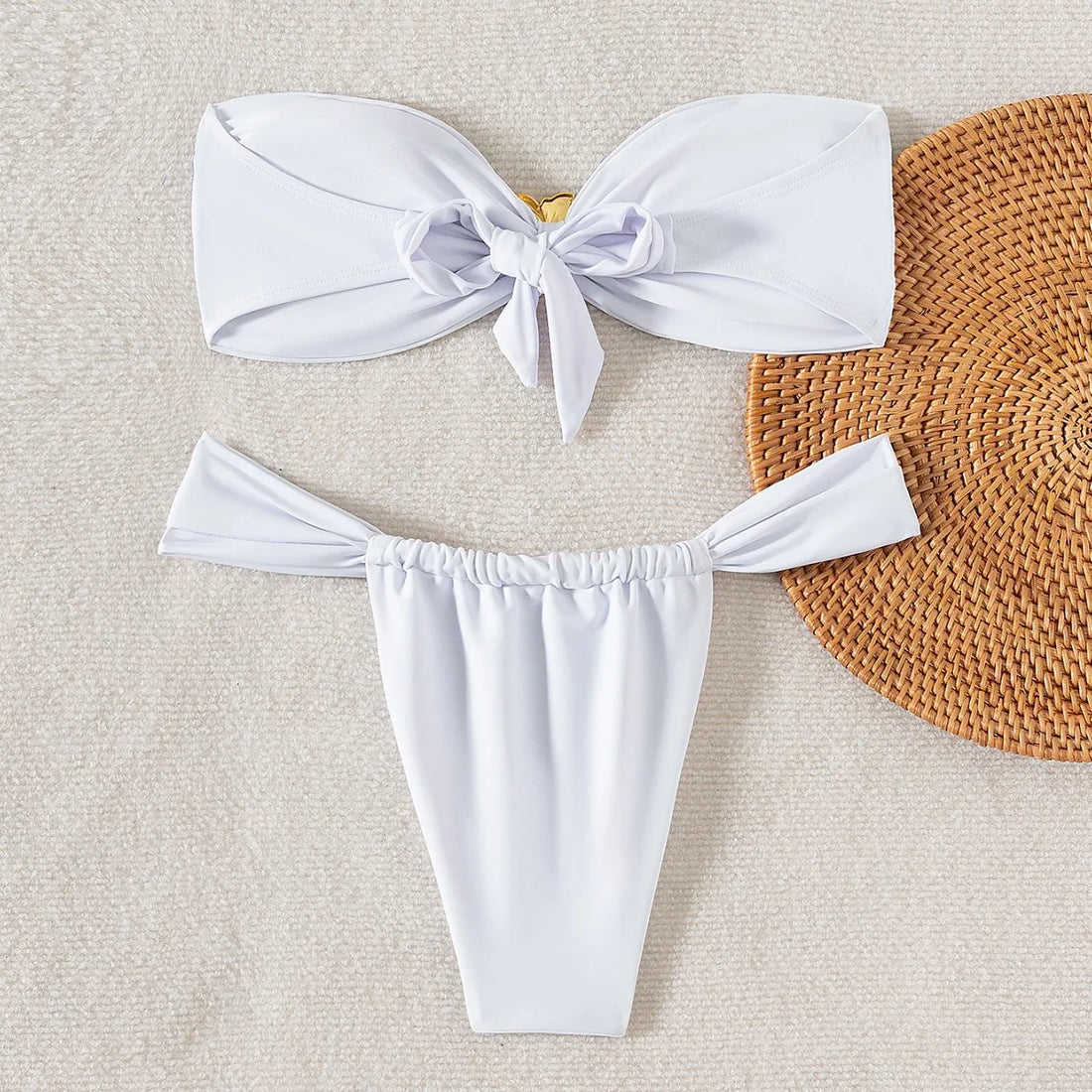 Saashi Stunning Strapless Bikini Set with Cut-Out Design