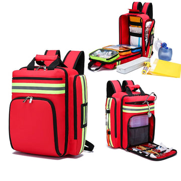 Saashi Disaster Relief First Aid Kit Emergency Rescue Backpack Large Capacity Medical Organizer Survival Bag