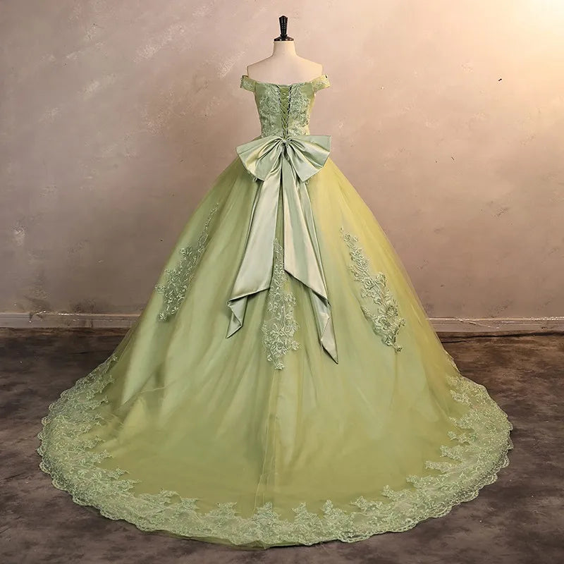 Saashi Elegant Quinceañera Dress – Customized Luxury Lace Prom Gown for 15 Year Old Girls