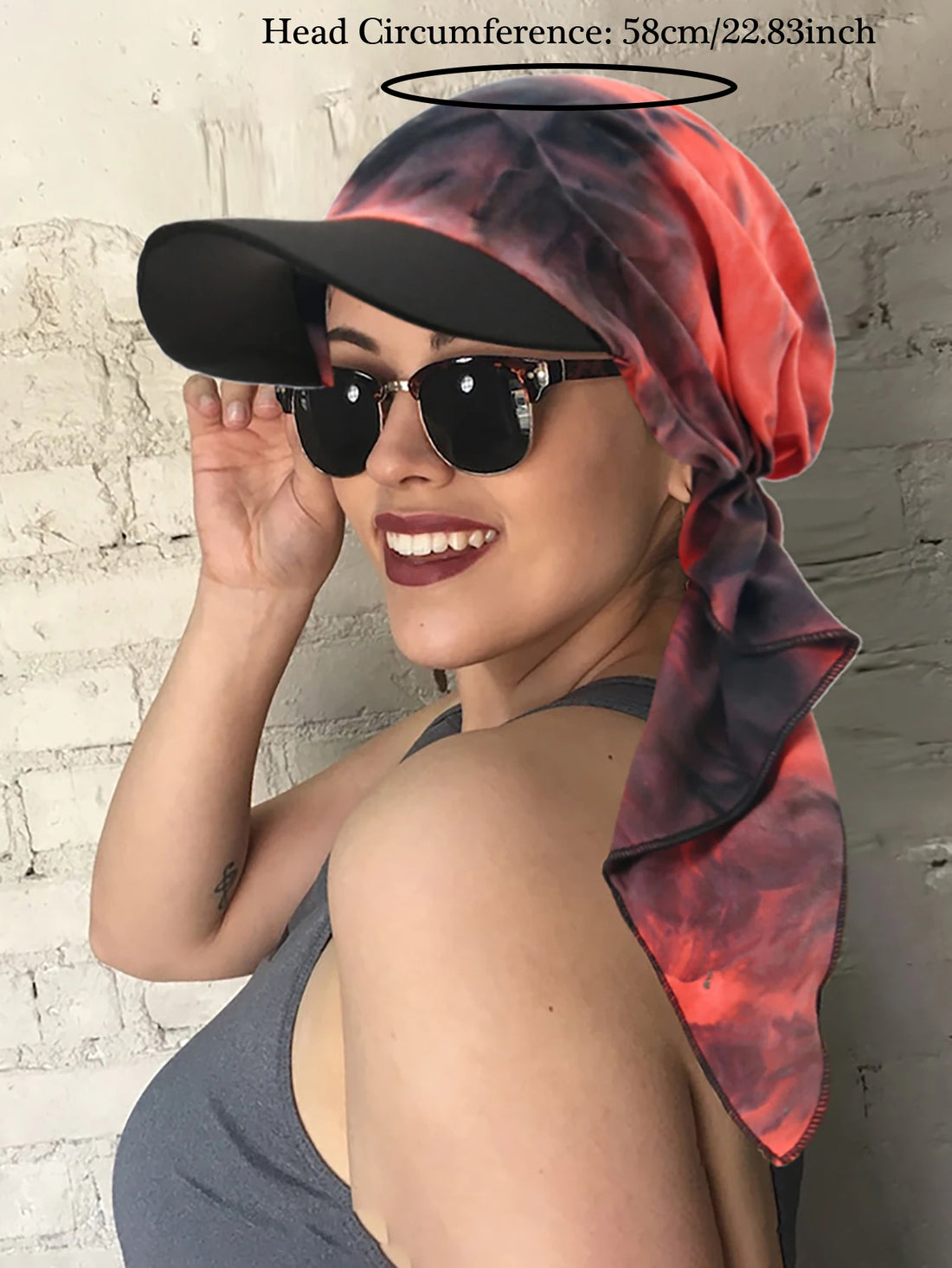 Saashi Summer Outdoor Sports Cap for Muslim Women Hijab Style Headscarf Fashion Baseball Hat