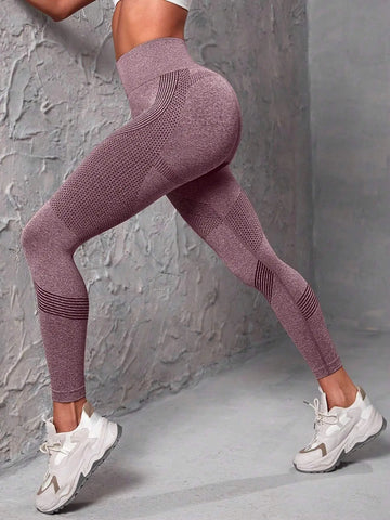 Saashi Seamless Sports Leggings with Wide Waistband