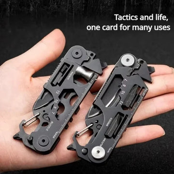 Saashi Multifunctional EDC Tool Card – Folding Scissors & Mini Bicycle Repair Kit