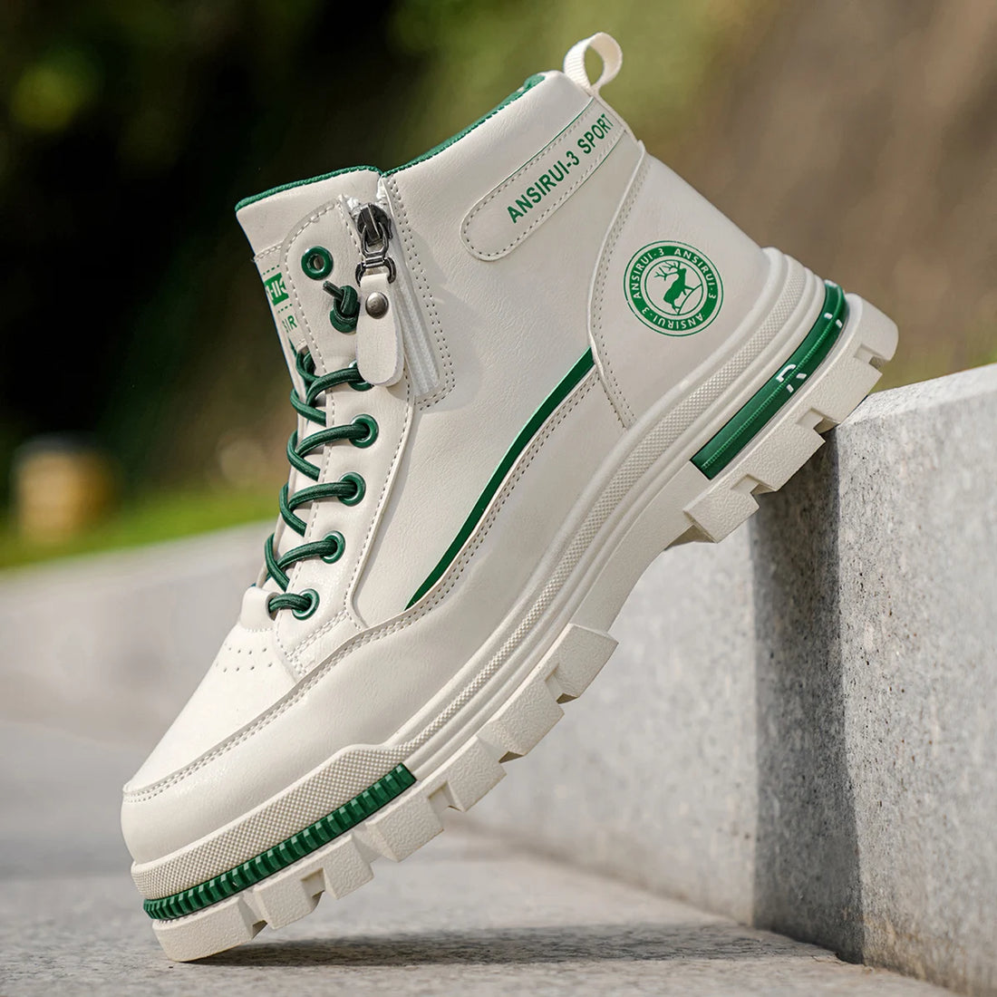 Saashi Men's High Top Denim Boots Casual Sports Trendy Fashionable Men's Boots.